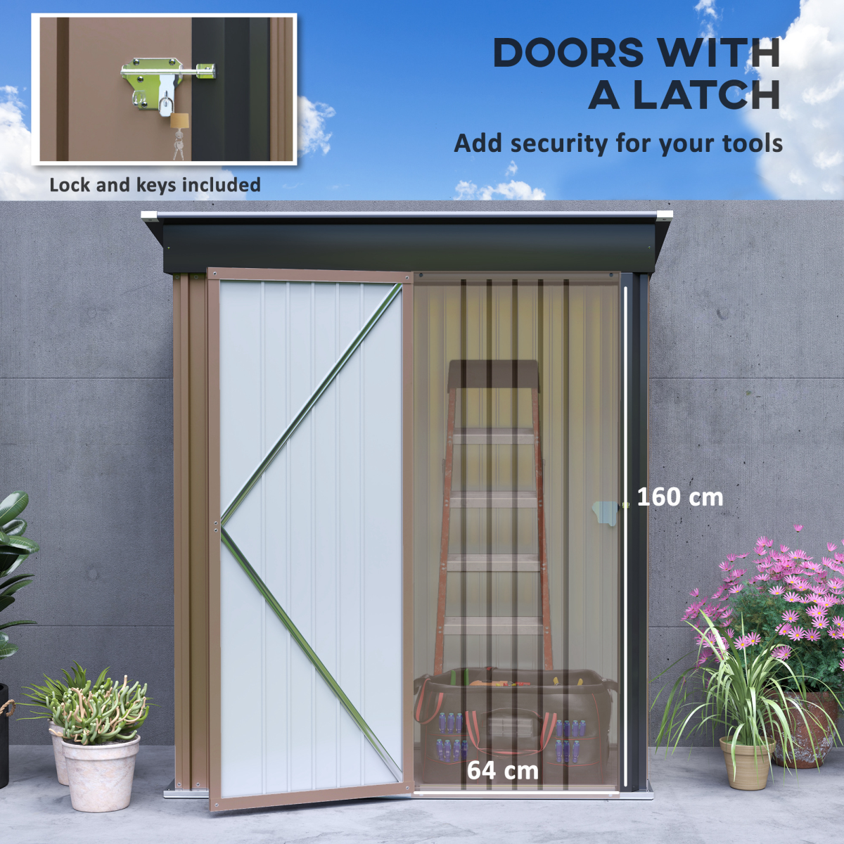 cortex-london-yorkminster-steel-garden-lean-to-shed-brown