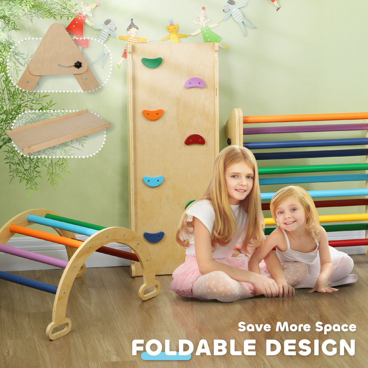 cortex-london-windsor-5-in-1-toddler-climbing-frame-ramp-arch-multicolour
