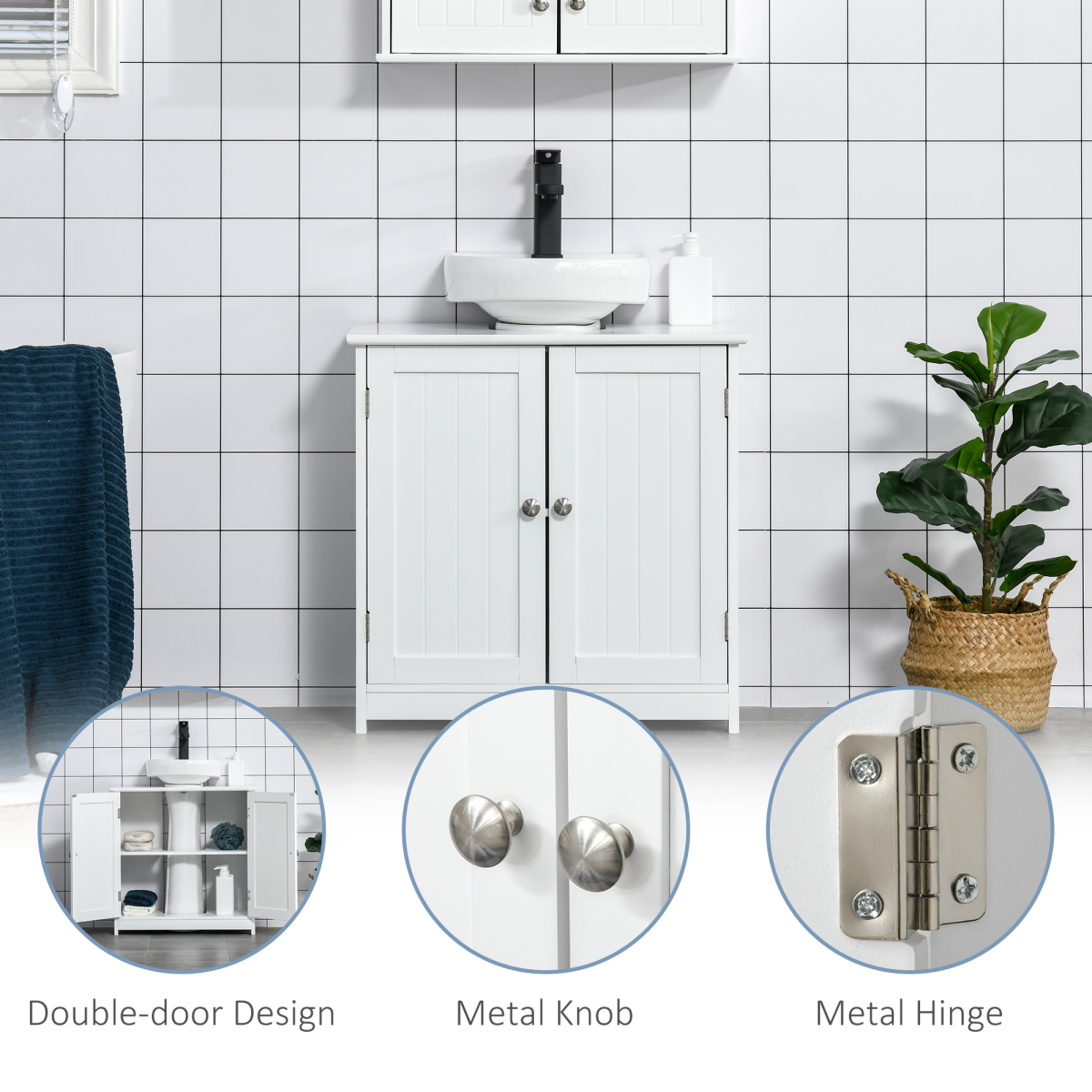 cortex-london-kleankin-60x60cm-white-under-sink-storage-cabinet-adjustable-shelf-drain-hole