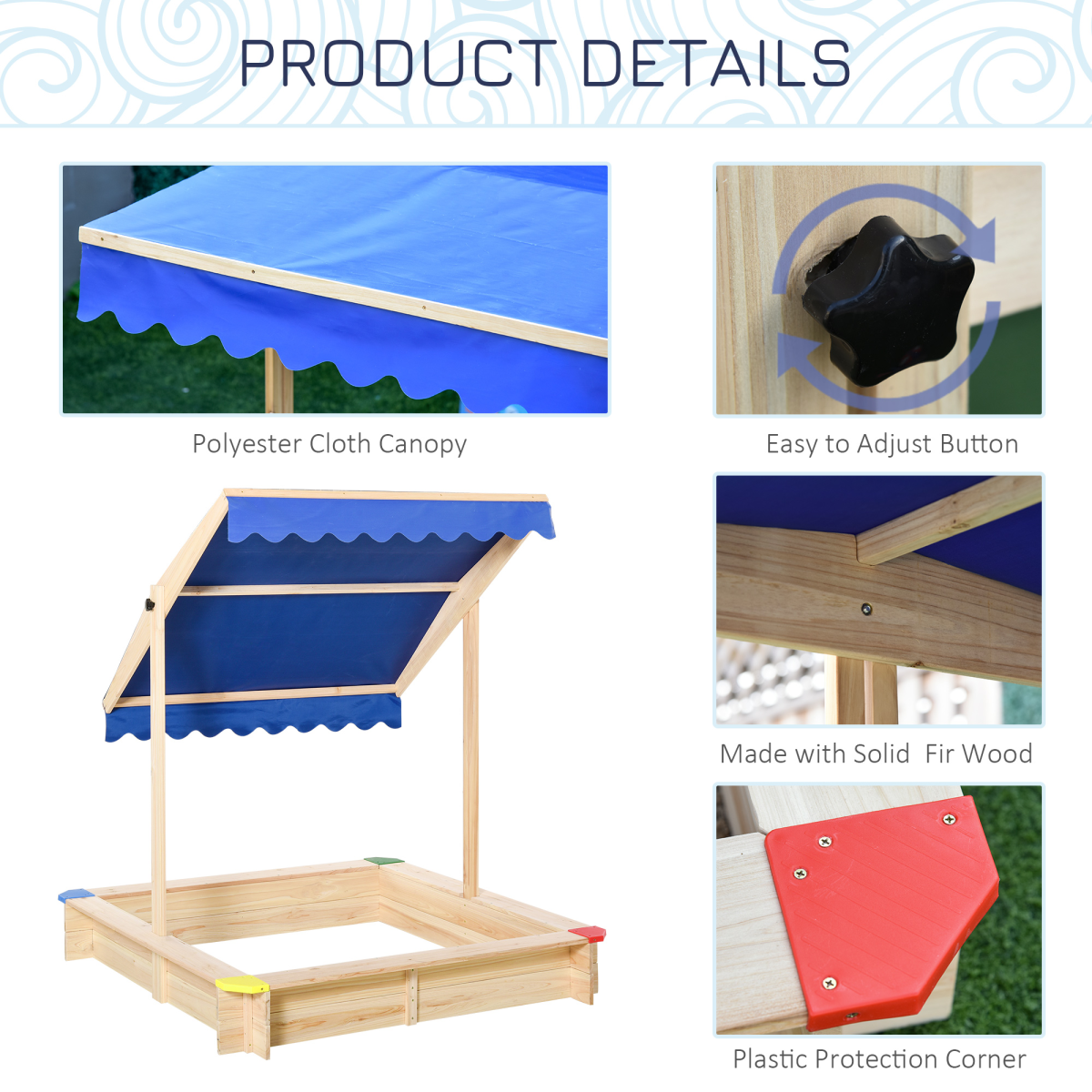 cortex-london-windsor-wooden-sandbox-bench-adjustable-canopy