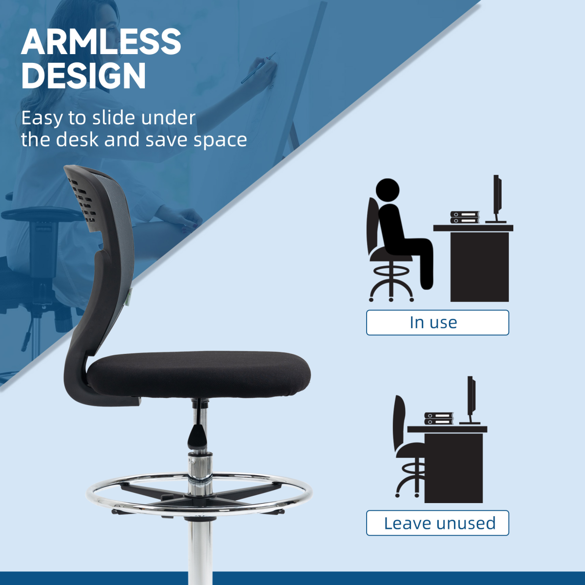 cortex-london-vinsetto-york-tall-draughtsman-office-chair-grey