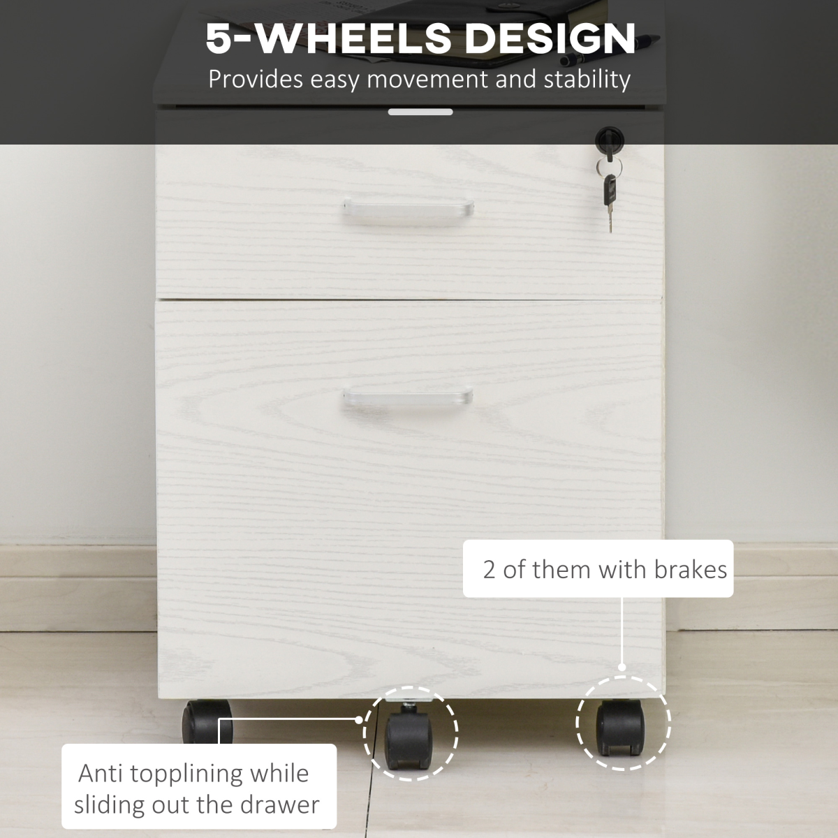 cortex-london-windsor-locking-two-drawer-filing-cabinet-white-5-casters