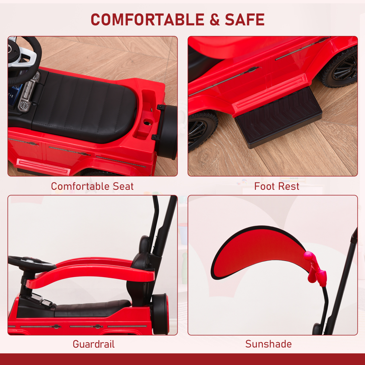 cortex-london-windsor-mercedes-benz-g350-ride-on-slider-stroller-red