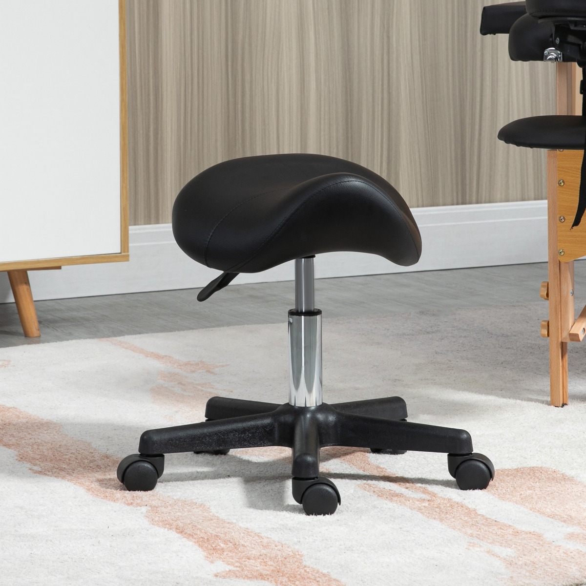 cortex-london-york-pu-leather-saddle-stool-adjustable-rolling-salon-chair