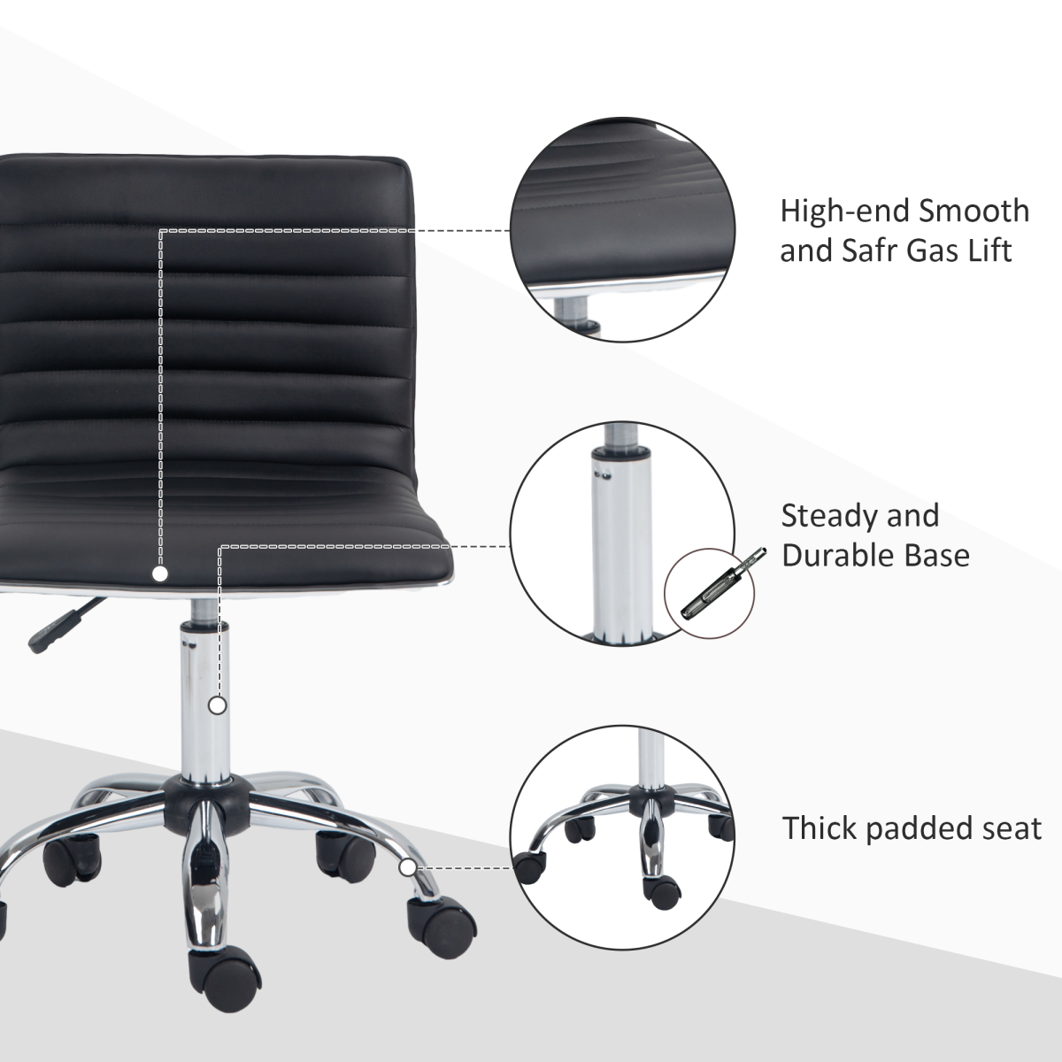 cortex-london-windsor-black-pu-adjustable-office-chair