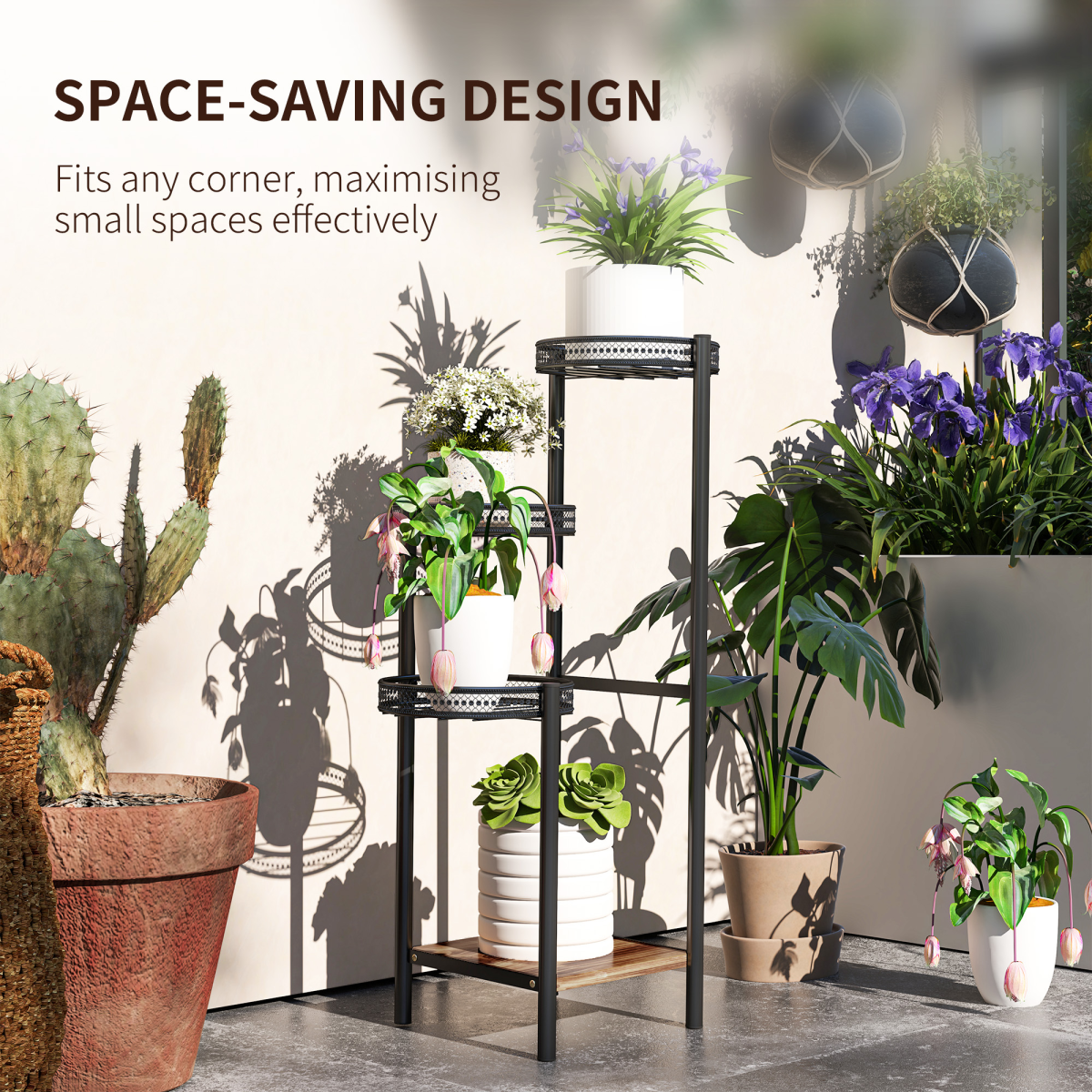 cortex-london-york-four-tier-metal-plant-shelf-black-carbonised-finish