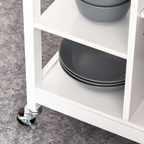MDF Kitchen Storage Trolley White