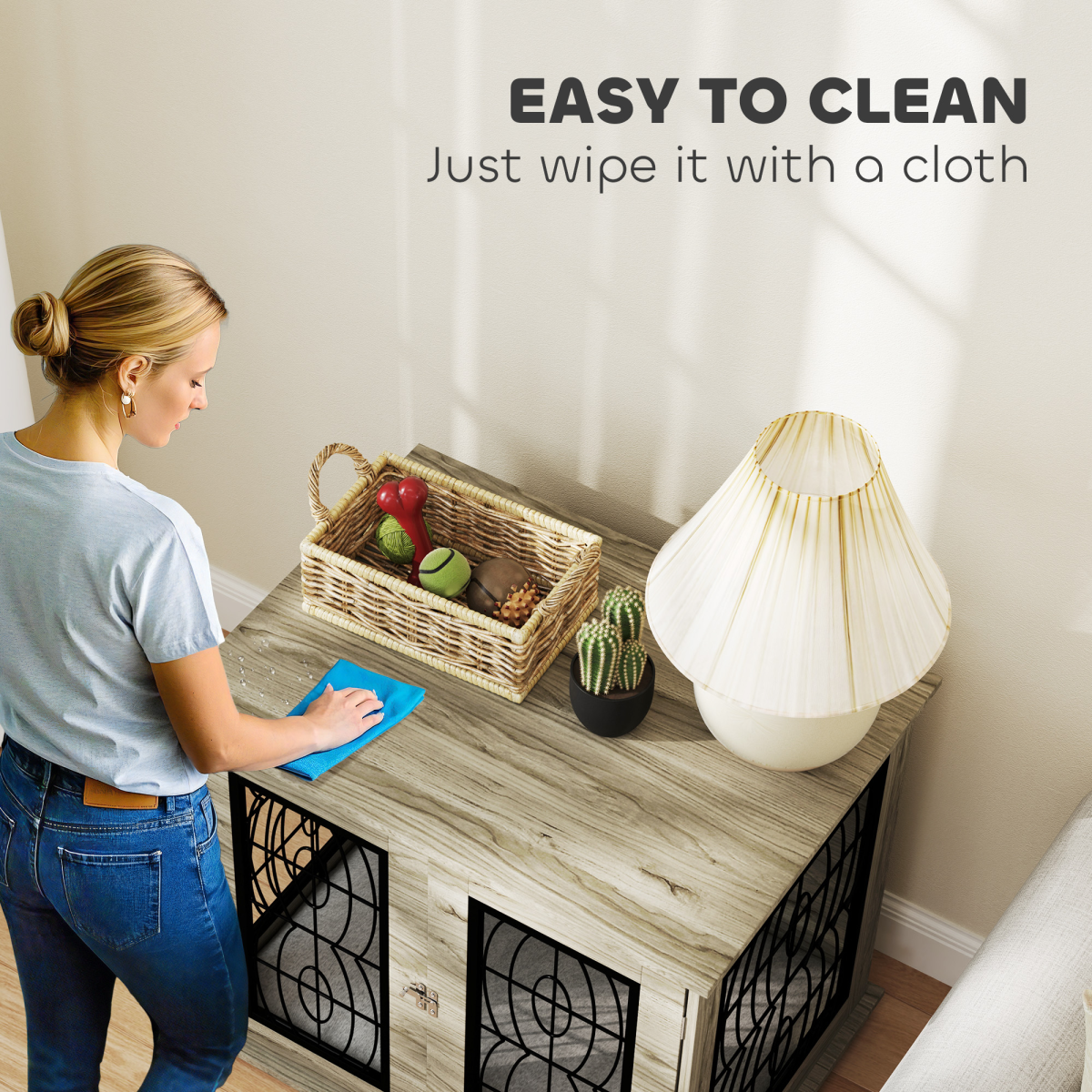 cortex-london-kensington-grey-dog-crate-end-table