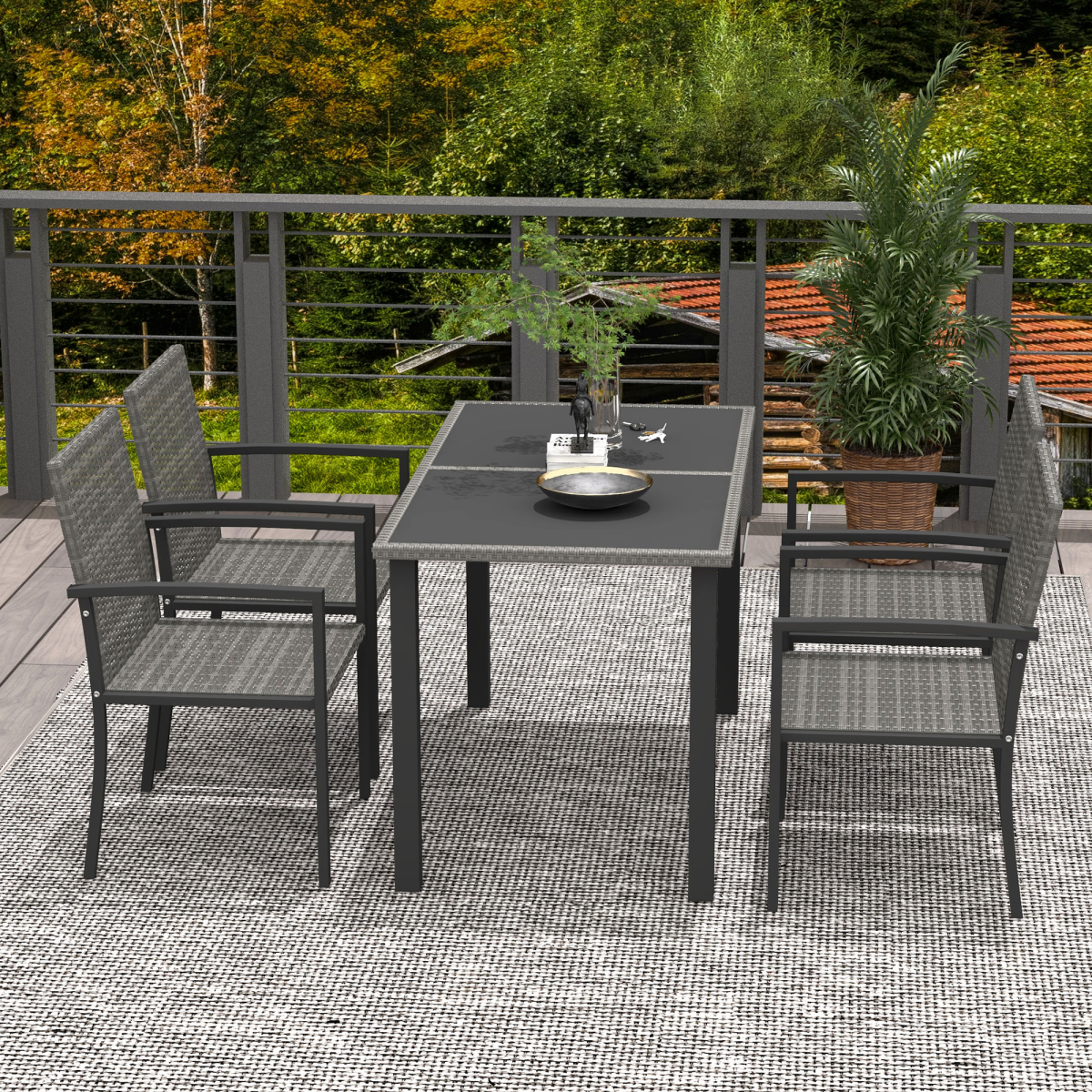 cortex-london-windsor-four-seater-rattan-garden-dining-set-grey-glass-tabletop
