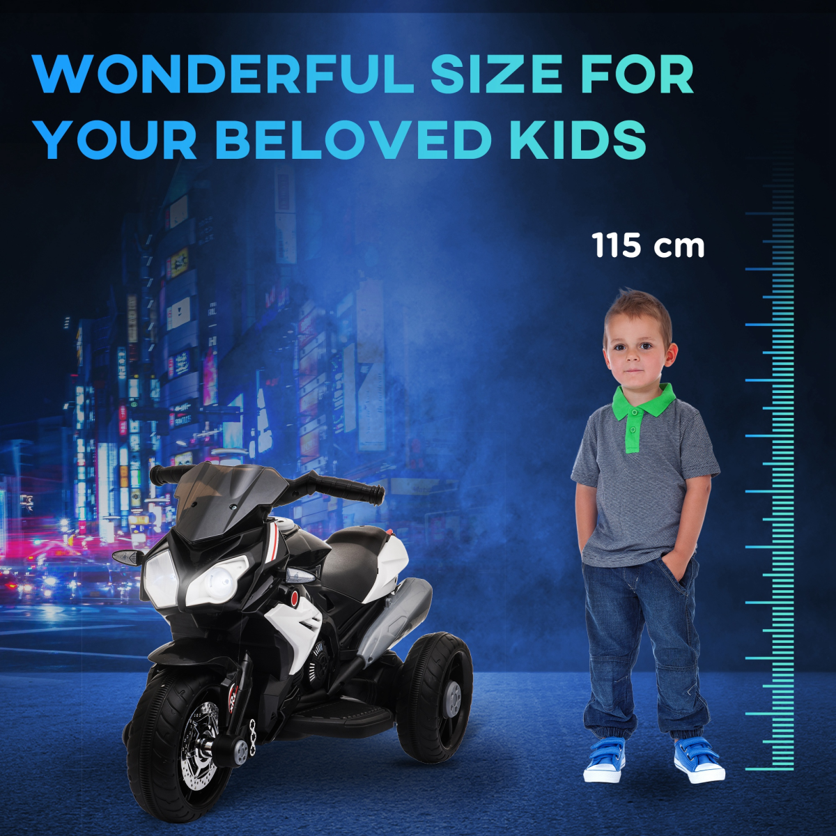 cortex-london-windsor-kids-electric-motorcycle-ride-on-6v-black