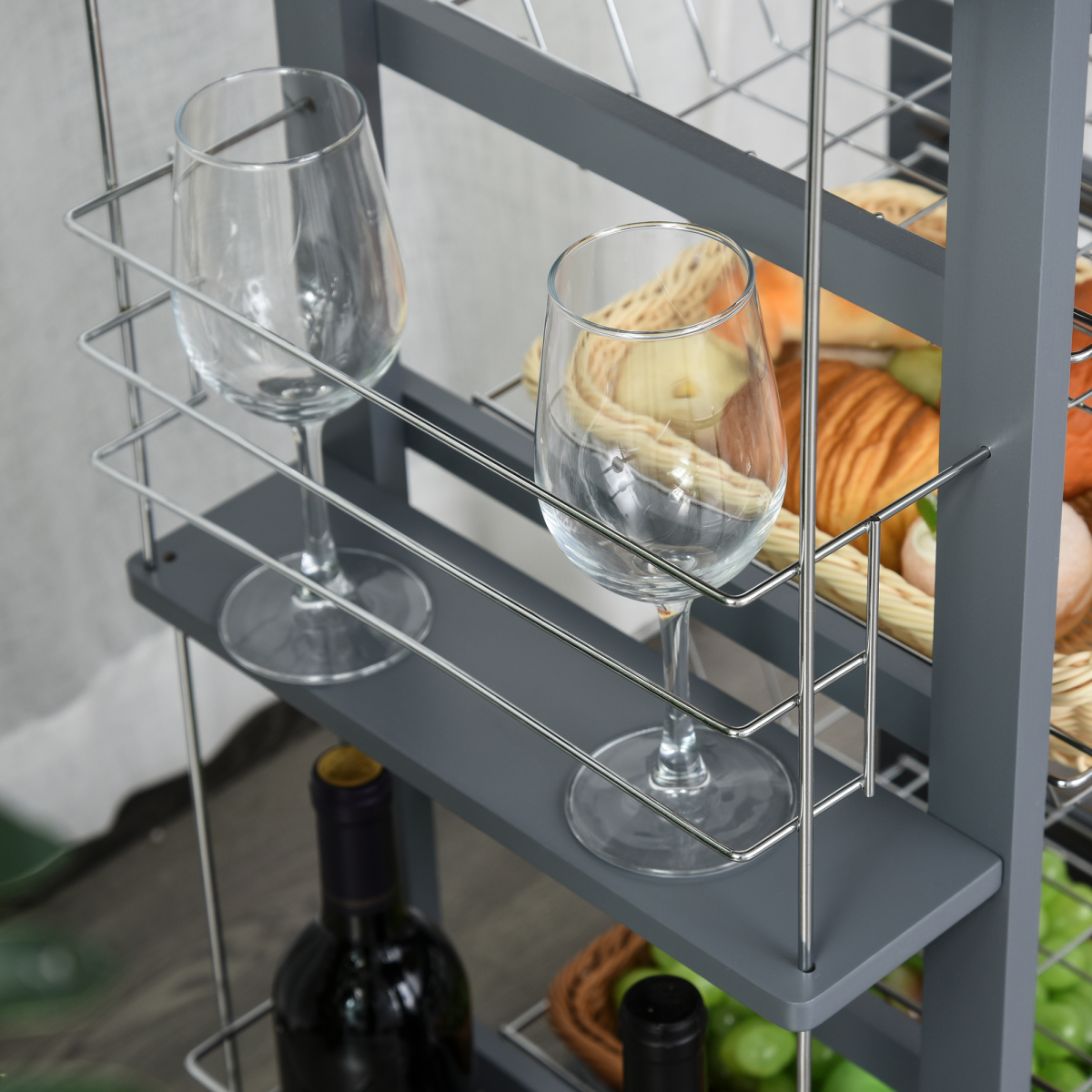 cortex-london-york-kitchen-island-trolley-dark-grey-four-baskets-two-side-racks-drawer