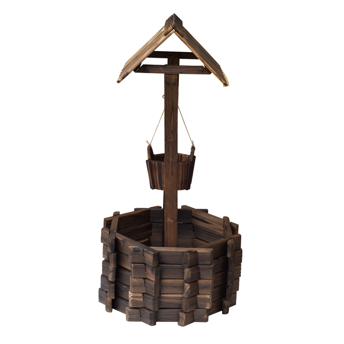 cortex-london-windsor-wishing-well-planter-brown-fir-wood-60lx55wx114h-cm