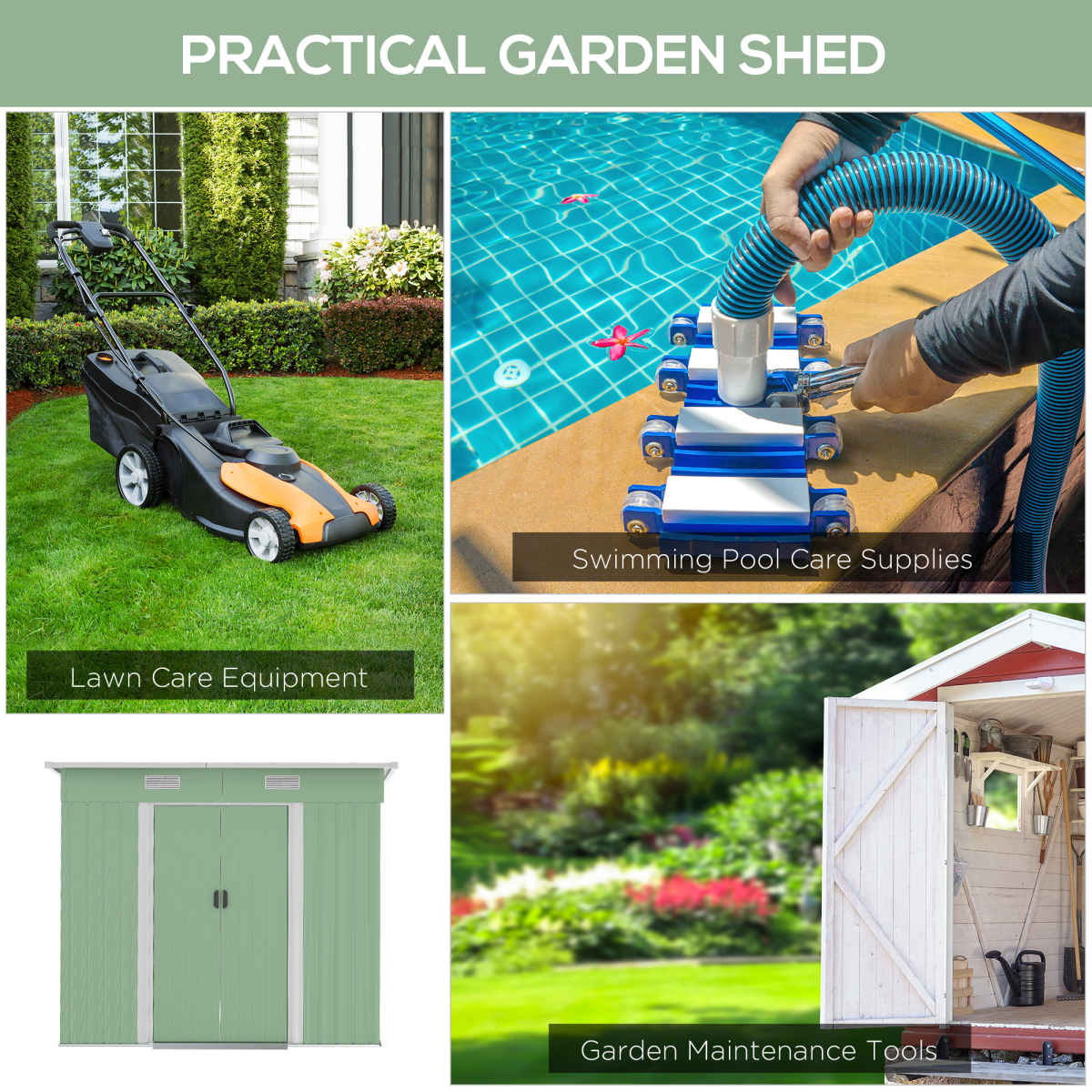 cortex-london-windsor-green-metal-garden-storage-shed