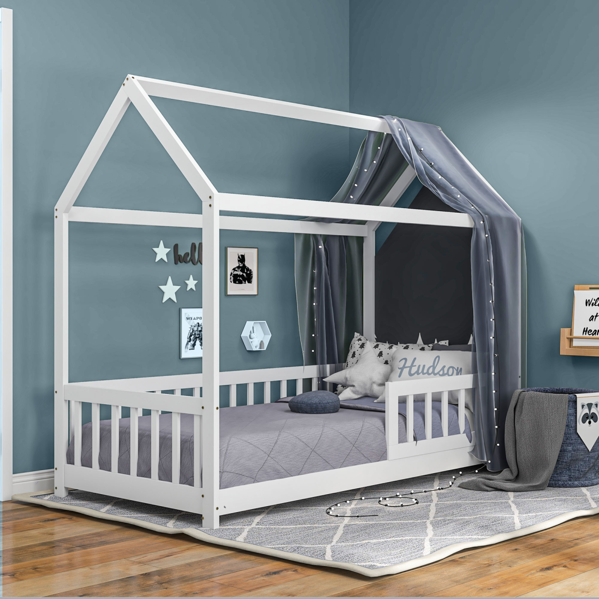 cortex-london-windsor-house-kids-bed-frame-white-pine-wood-safety-fence