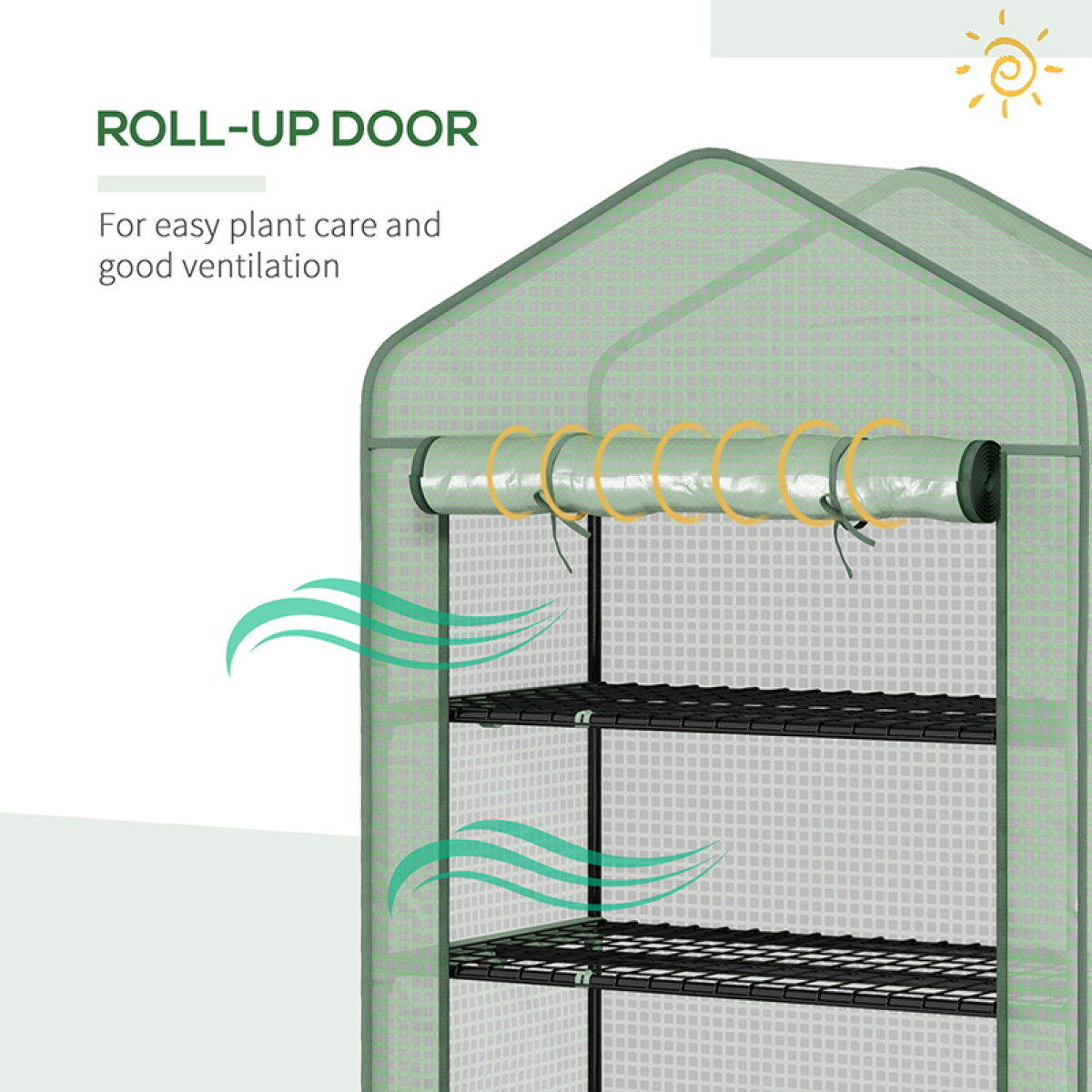 cortex-london-kensington-five-tier-widened-mini-greenhouse-green