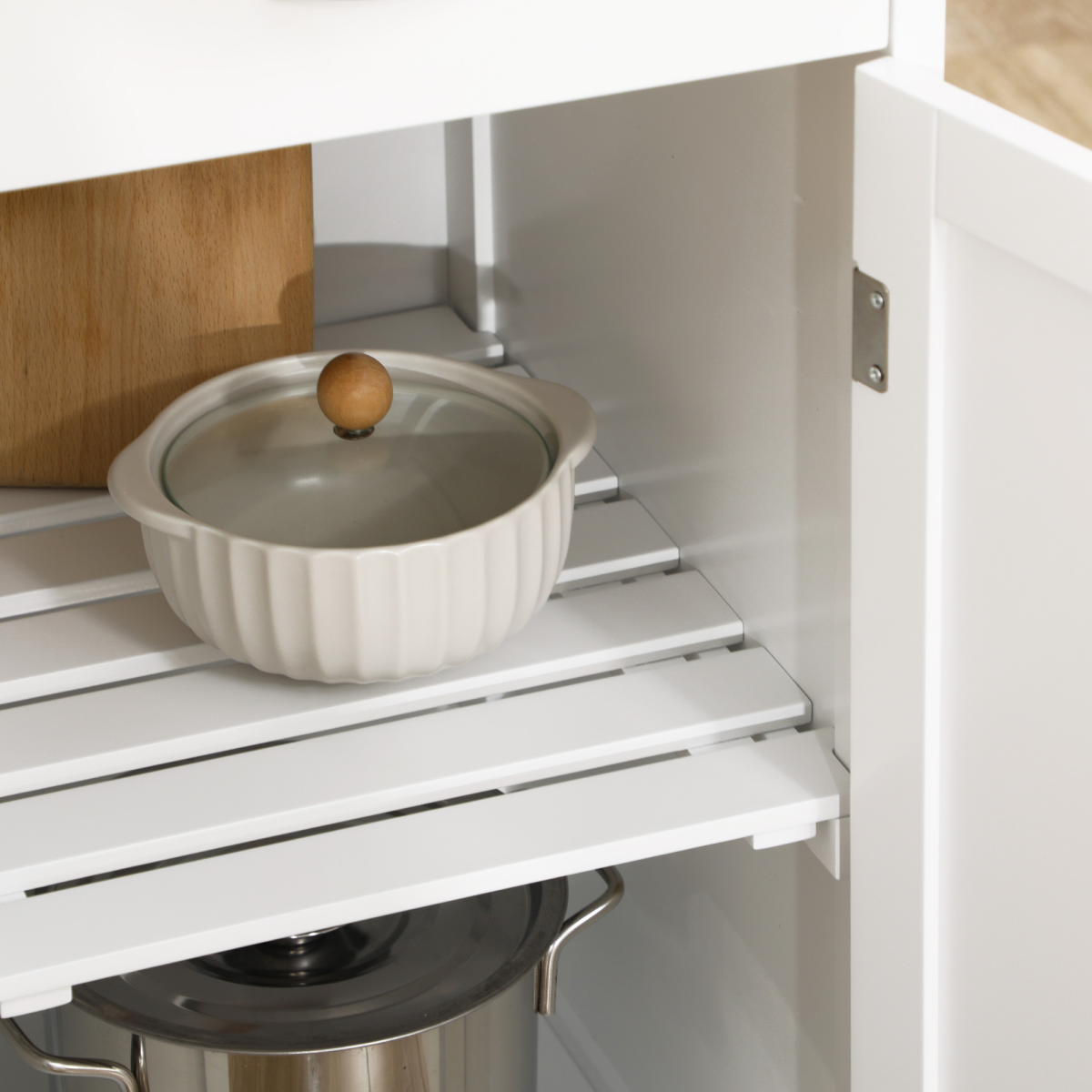 cortex-london-windsor-kitchen-trolley-white-wine-rack-drawer-marble-effect-countertop