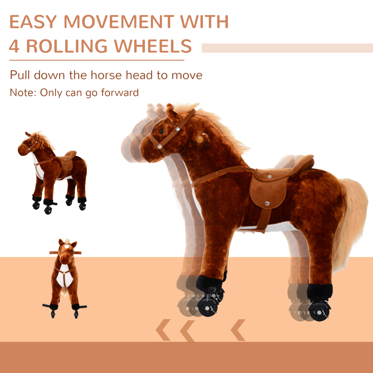 cortex-london-windsor-walking-plush-ride-on-pony-wheels-sound