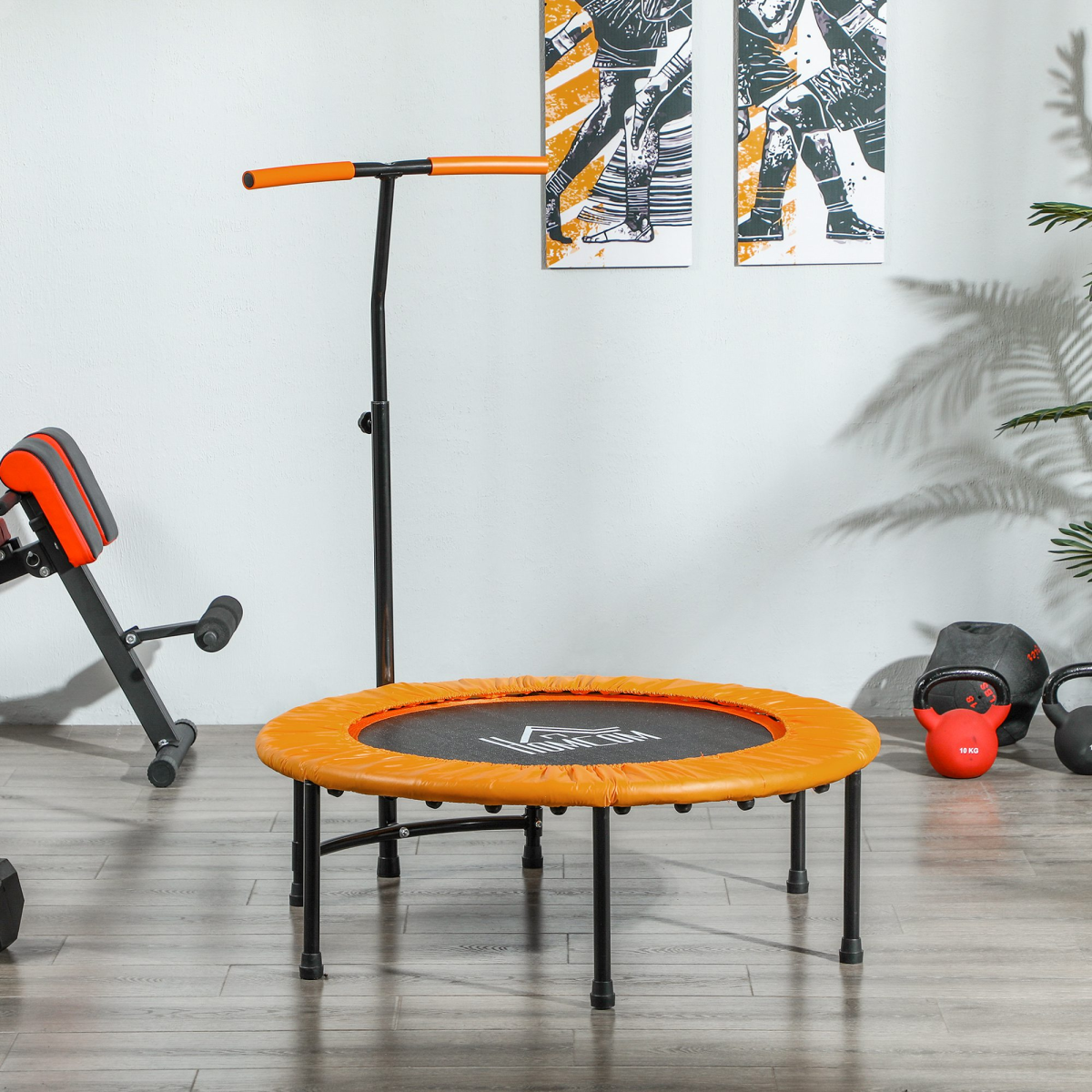 cortex-london-windsor-40-inch-orange-handle-fitness-rebounder-trampoline