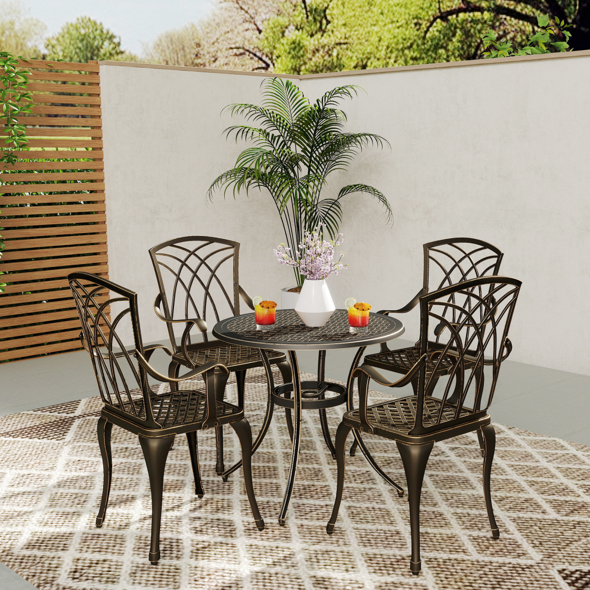 cortex-london-windsor-bronze-cast-aluminium-five-piece-garden-dining-set