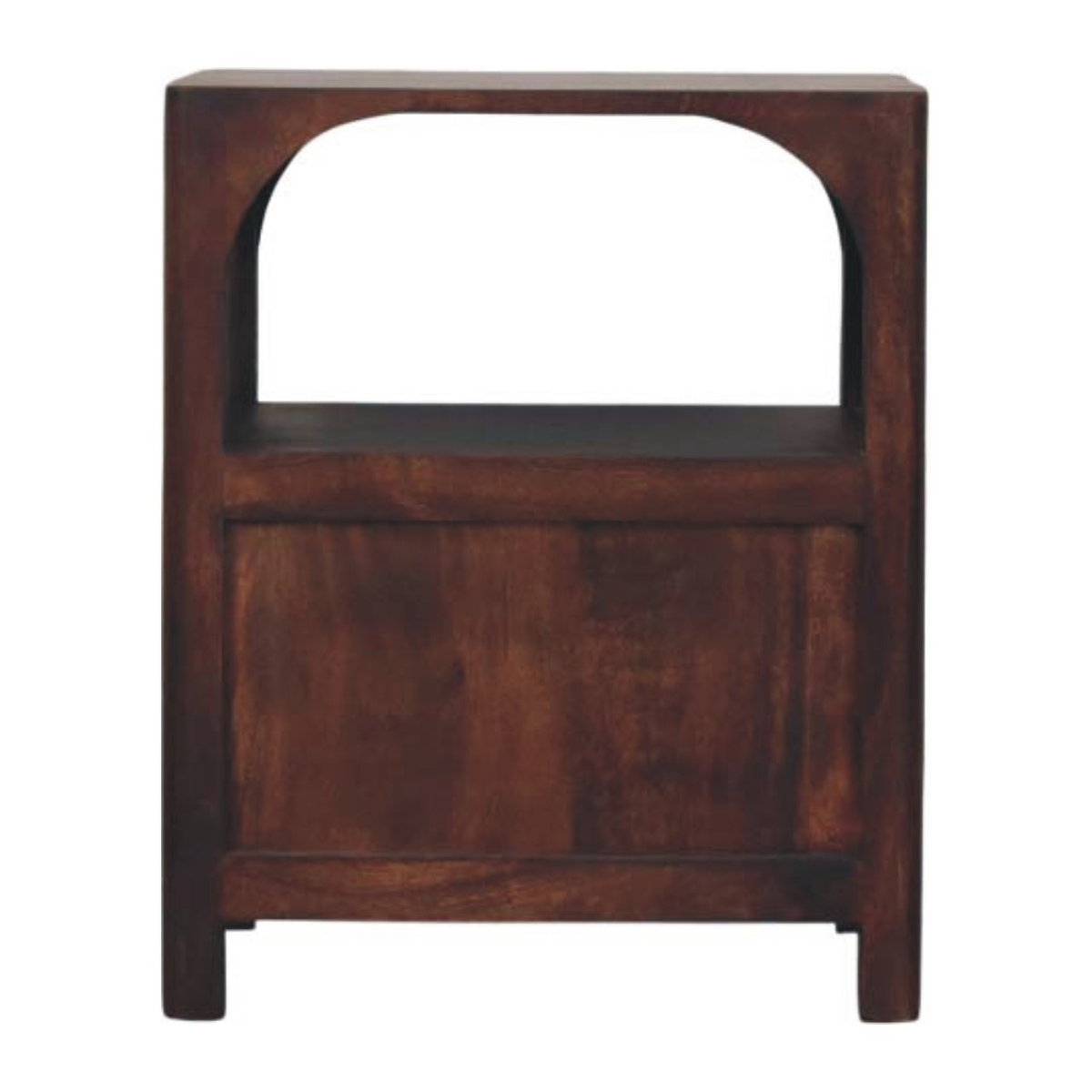 cortex-london-york-solid-mango-wood-arched-one-drawer-bedside-table-winewood-oak