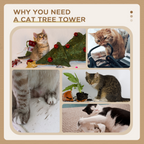 91cm Cat Tree Kitten Activity Center Tower Scratching Post Lamb Cashmere Perch