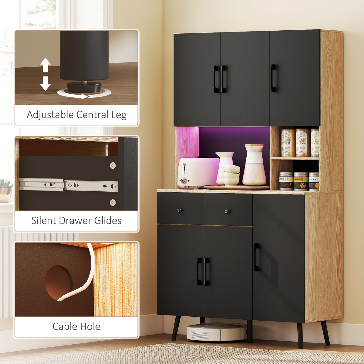 cortex-london-windsor-oak-led-kitchen-storage-cupboard