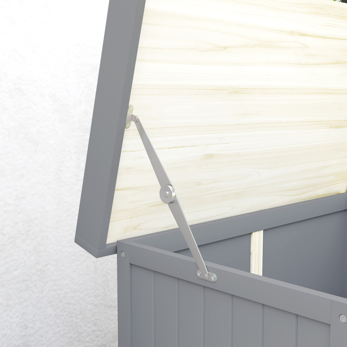cortex-london-windsor-garden-storage-workbench-grey-fir-wood-stainless-steel-top