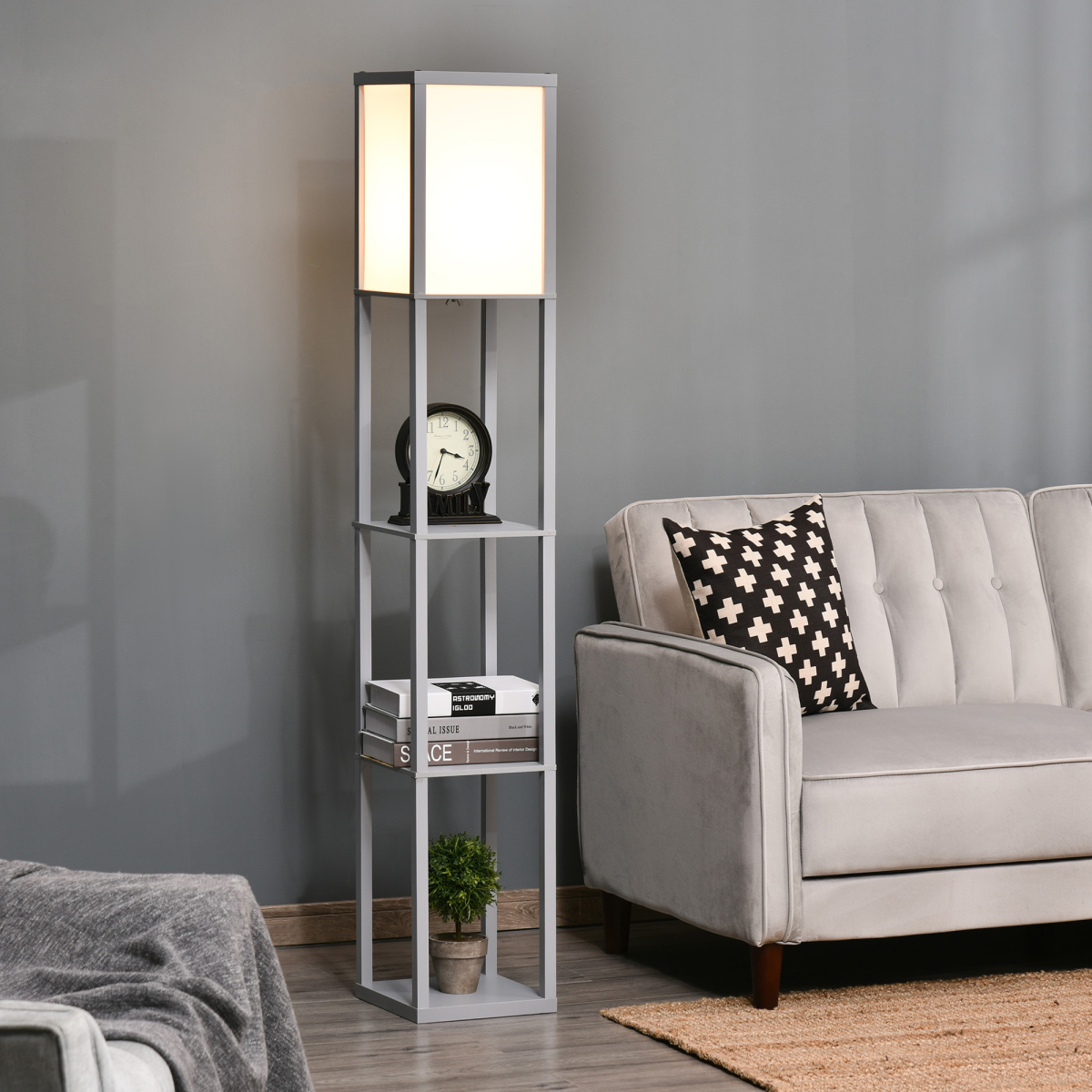 cortex-london-york-grey-floor-lamp-three-storage-shelves-e27-foot-switch