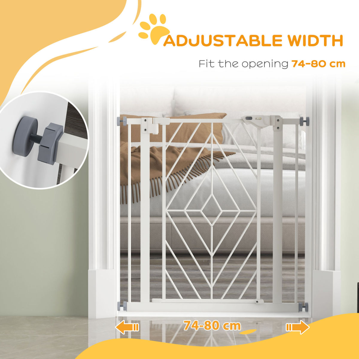 cortex-london-windsor-auto-closing-safety-gate-for-dogs-white-steel-74-80cm