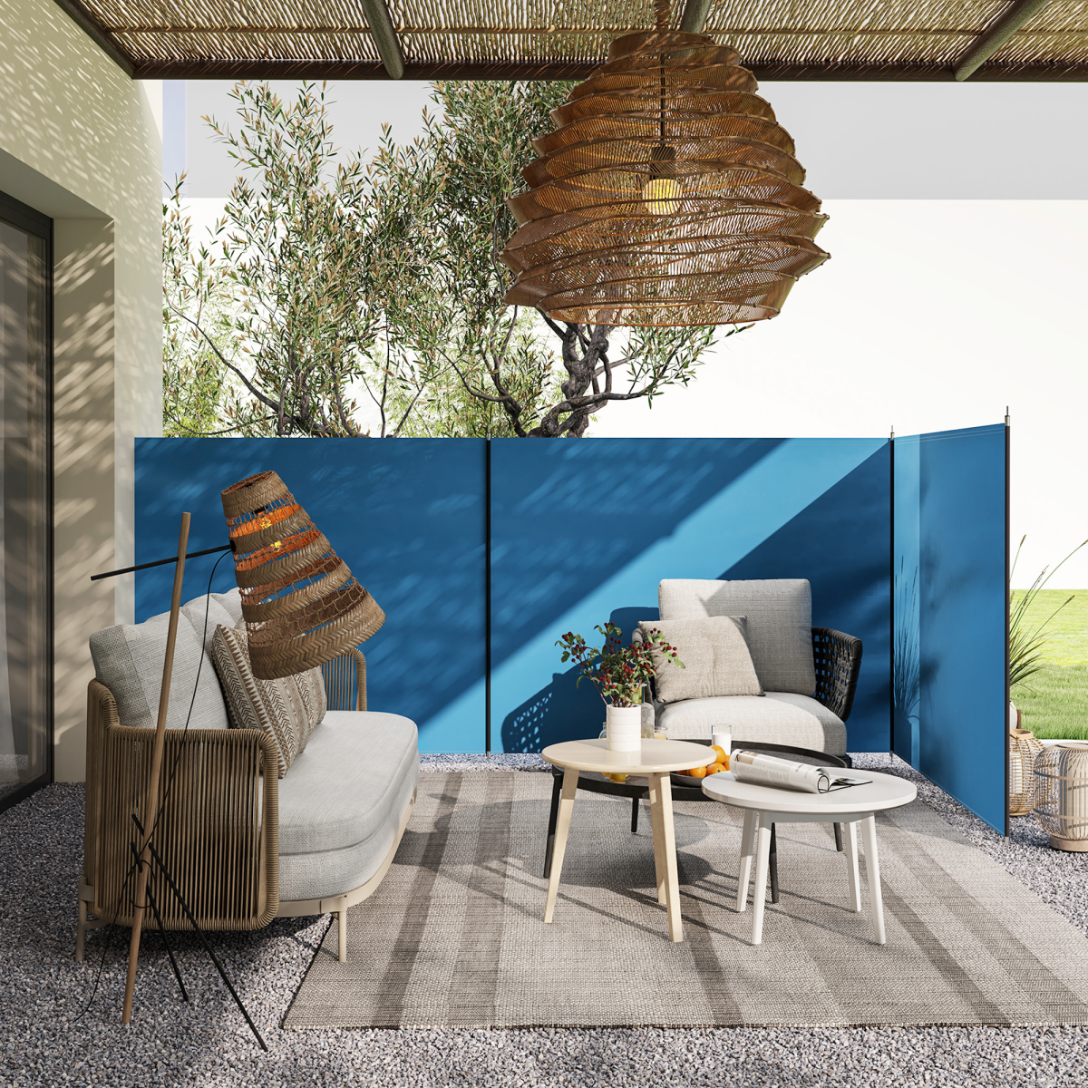 cortex-london-dover-camping-windbreak-privacy-wall-blue-540cm-150cm