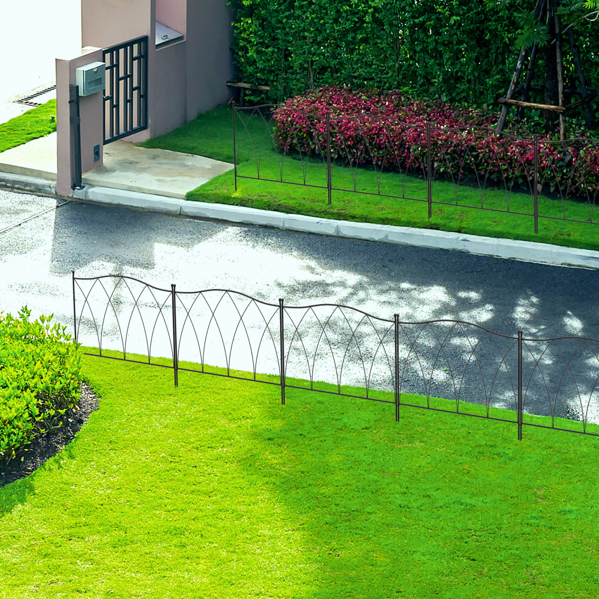 cortex-london-windsor-five-piece-decorative-metal-garden-border-edging-black