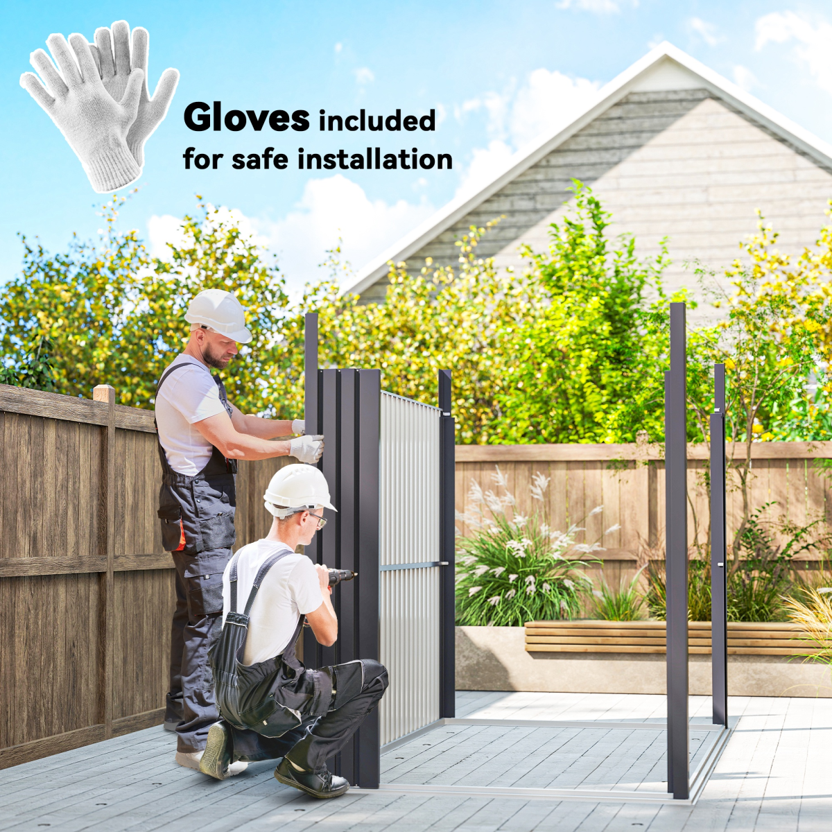 cortex-london-windsor-outsunny-galvanised-steel-garden-shed-with-acrylic-roof-windows-dark-grey