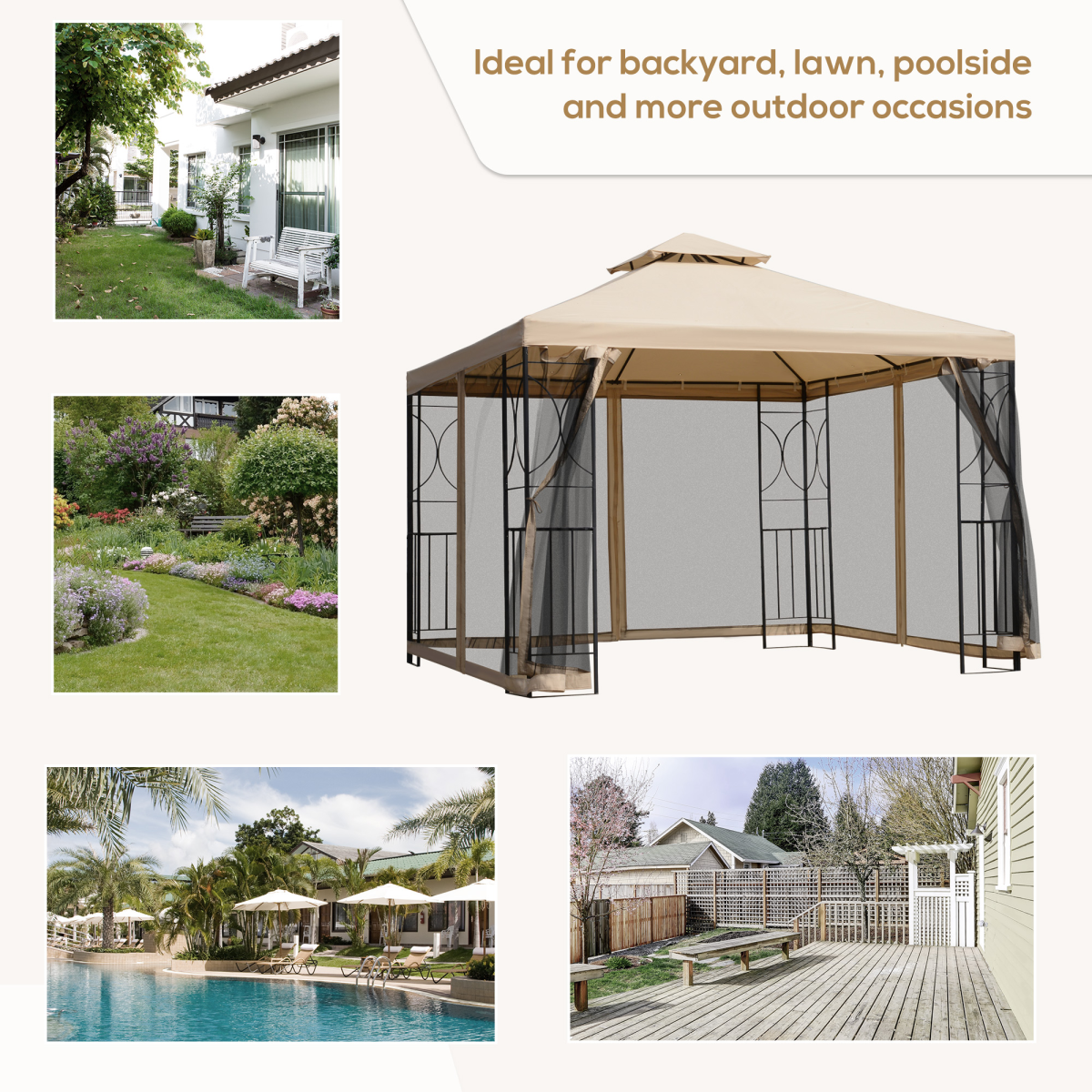 cortex-london-windsor-3x3m-two-tier-outdoor-gazebo-with-netting