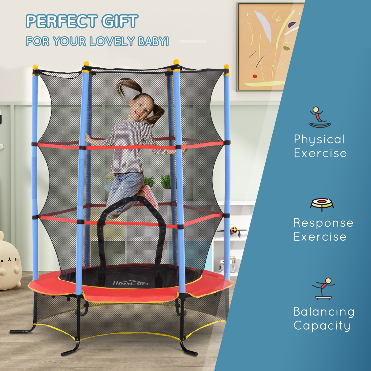 cortex-london-windsor-kids-safety-trampoline-blue-red-black-enclosure-net