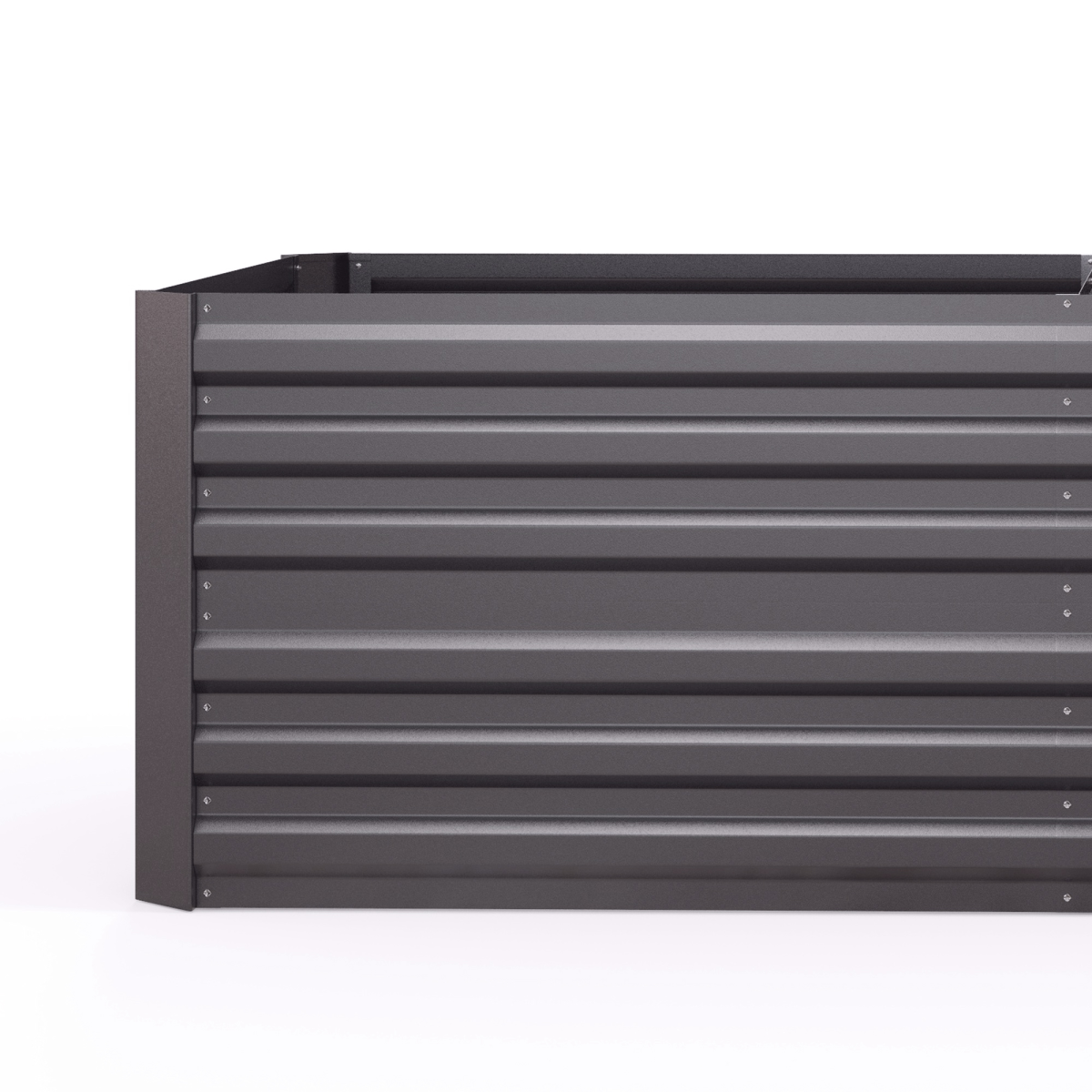 cortex-london-windsor-galvanised-steel-outdoor-raised-bed-dark-grey