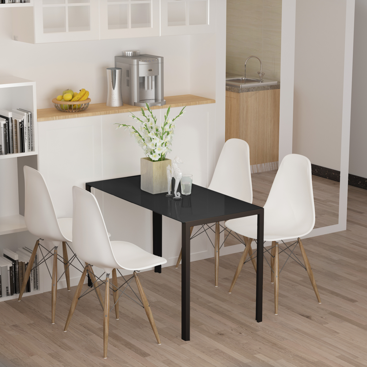 cortex-london-bath-rectangular-four-seater-dining-table-tempered-glass-top-steel-frame