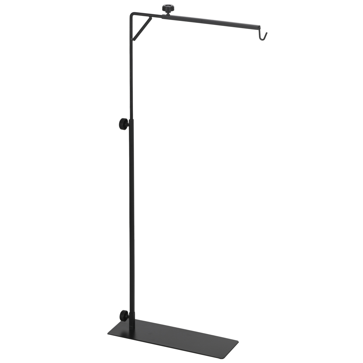 cortex-london-pawhut-reptile-lamp-stand-adjustable-steel-black