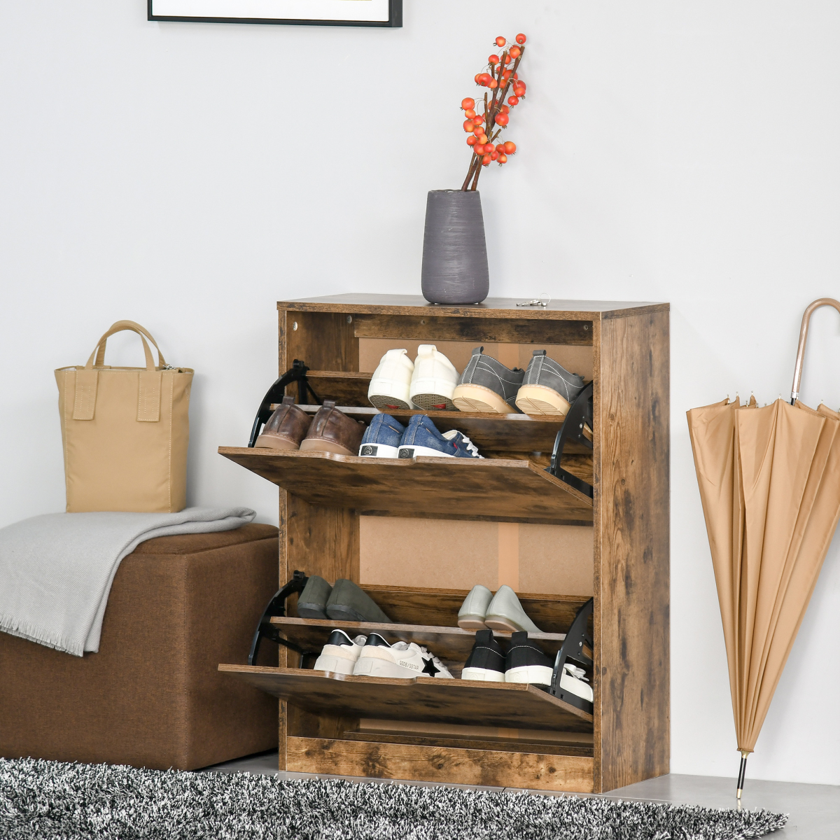 cortex-london-york-industrial-two-drawer-shoe-cabinet-brown-wood-effect