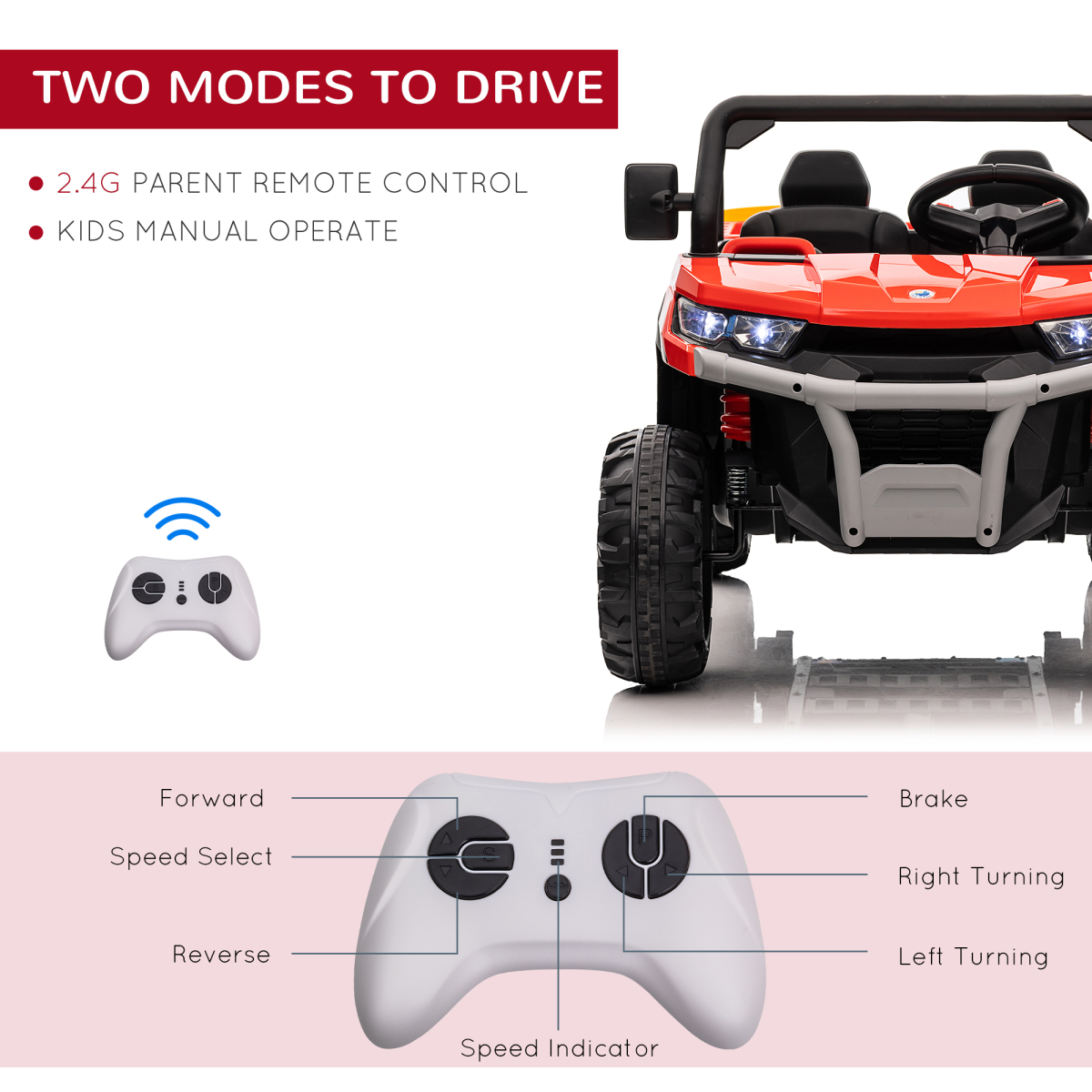 cortex-london-windsor-two-seater-kids-ride-on-truck-red