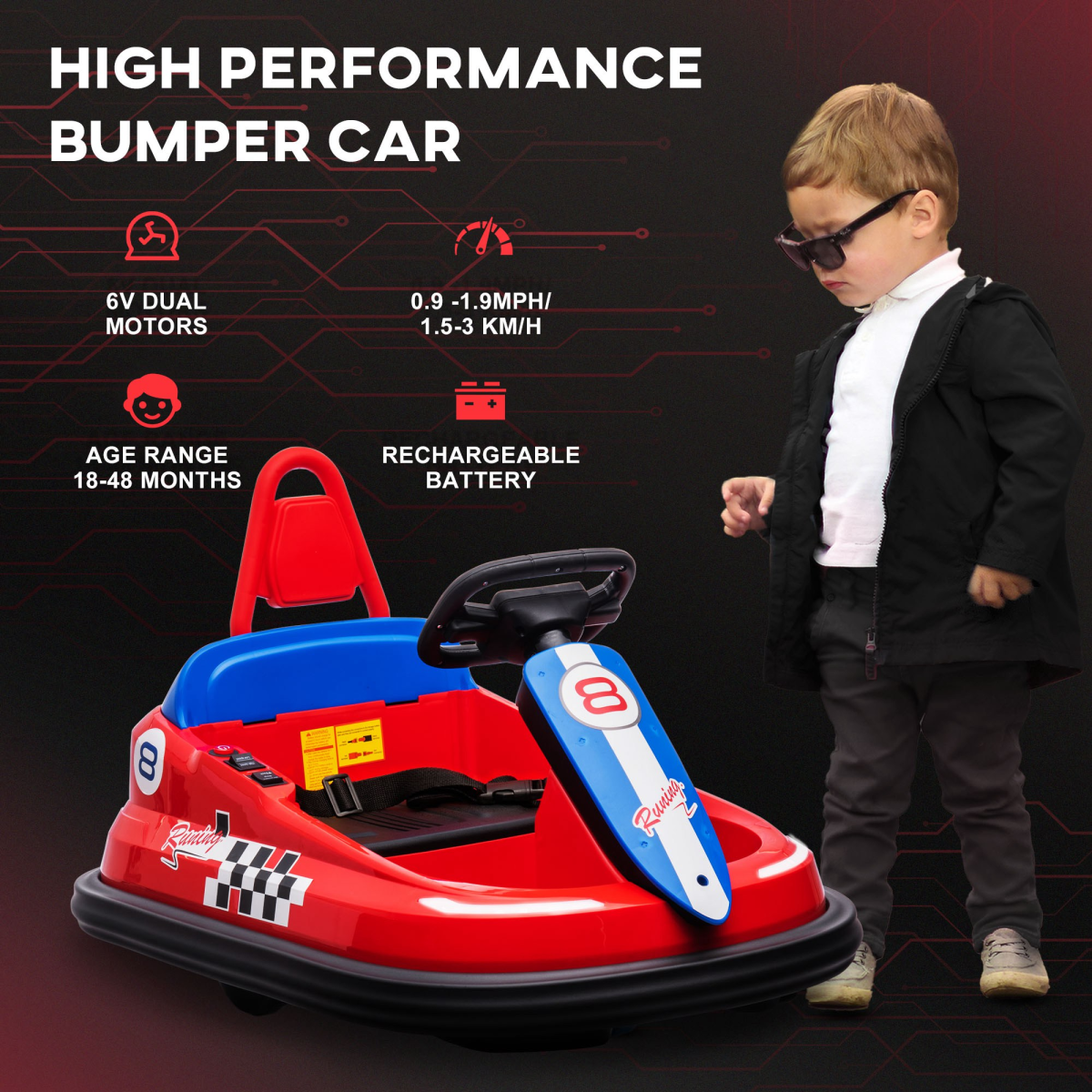 cortex-london-windsor-kids-bumper-car-6v-360-degree-rotation-red-blue-black