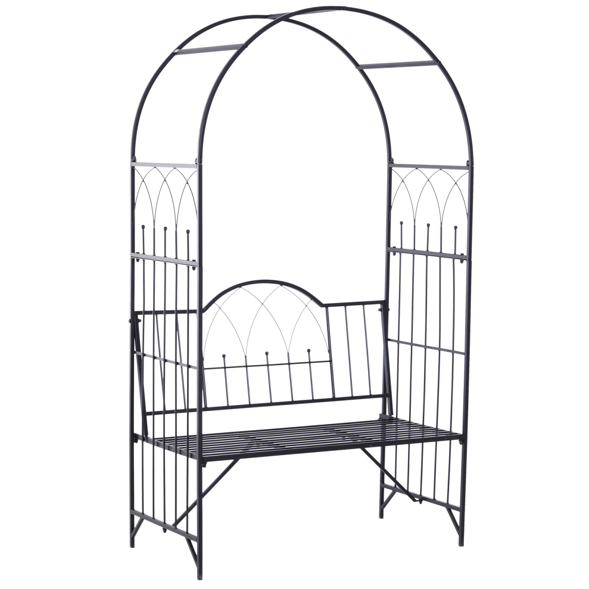 cortex-london-windsor-garden-arch-bench-trellis-antique-black