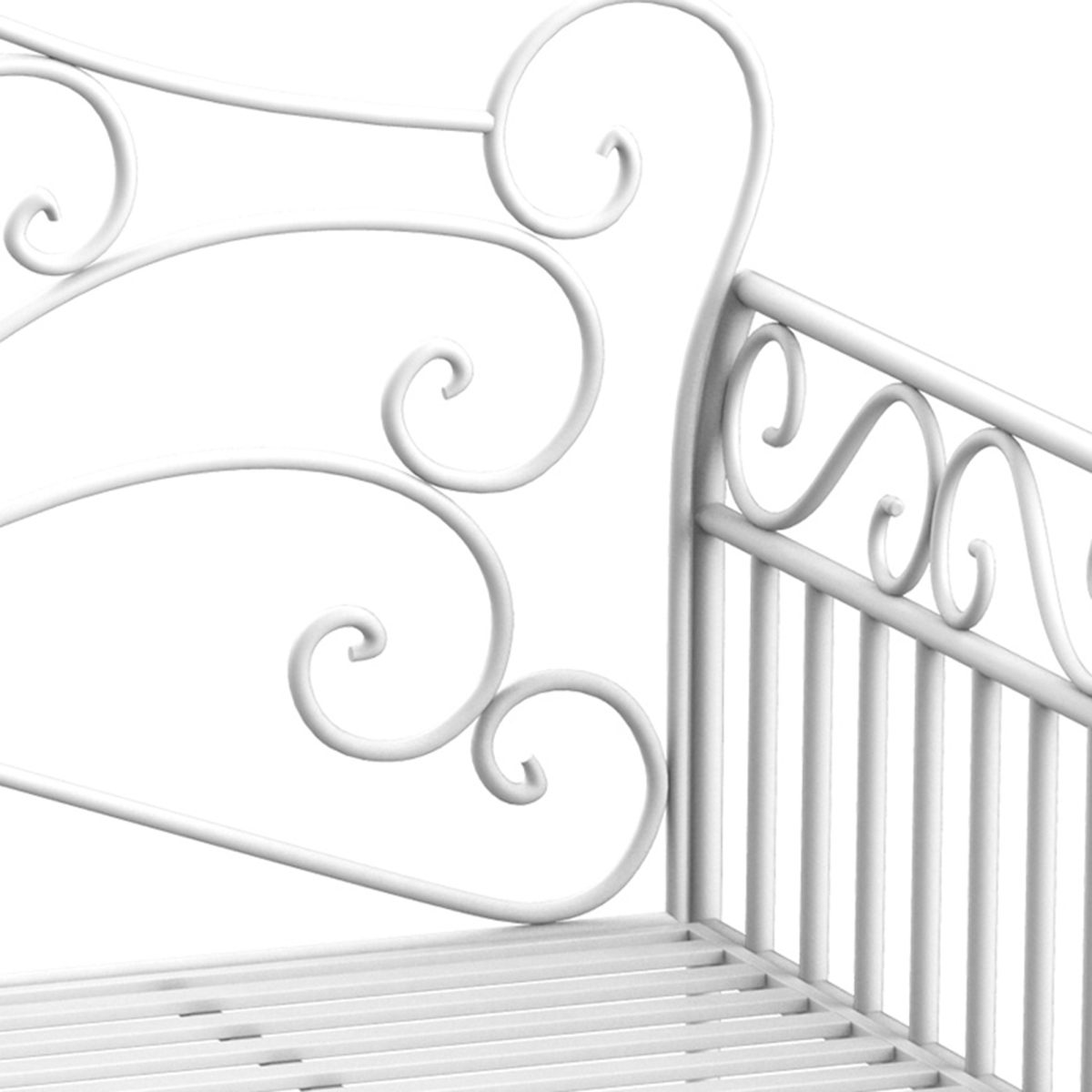 cortex-london-york-white-metal-two-seater-garden-bench-with-backrest
