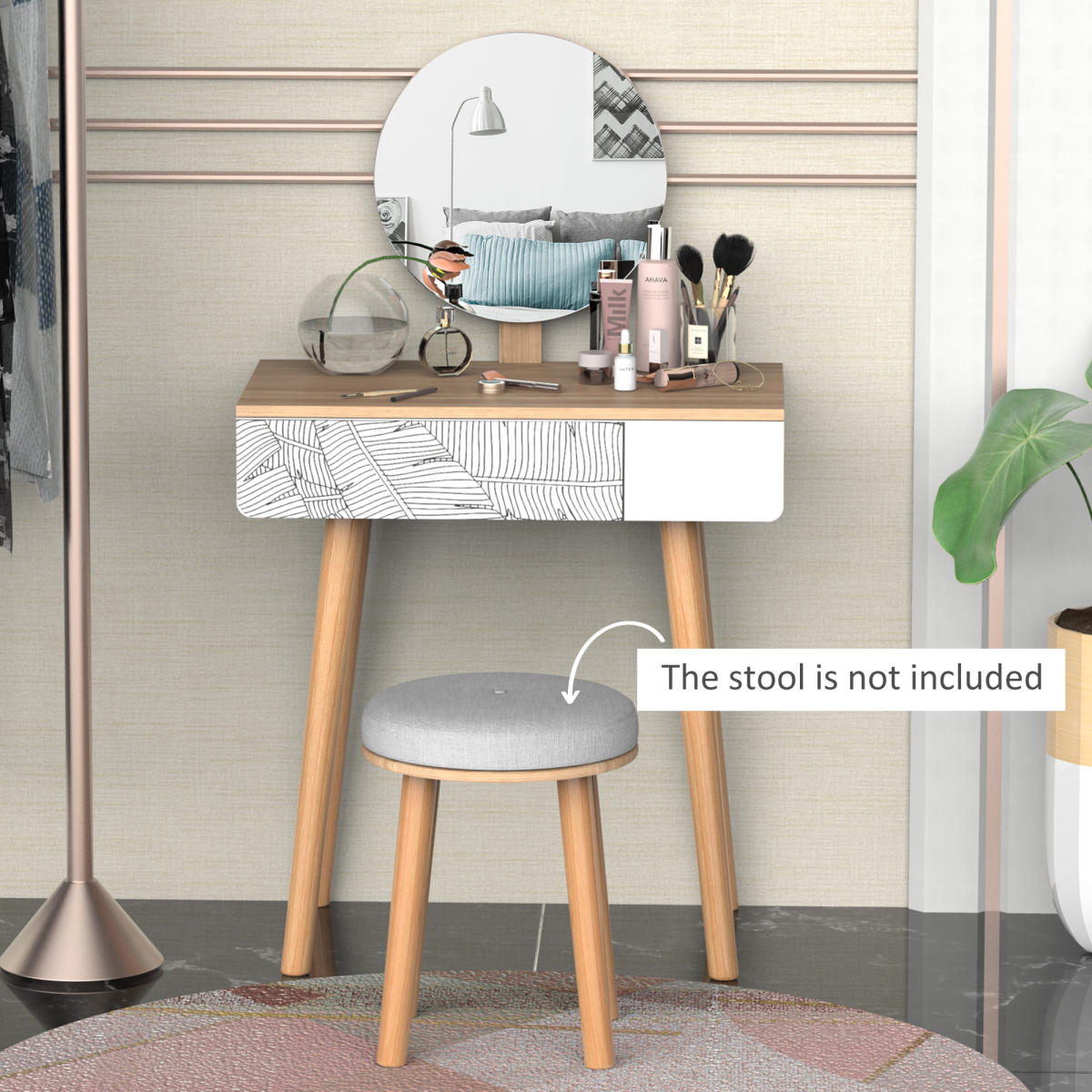 cortex-london-windsor-brown-white-wooden-dressing-table-round-mirror