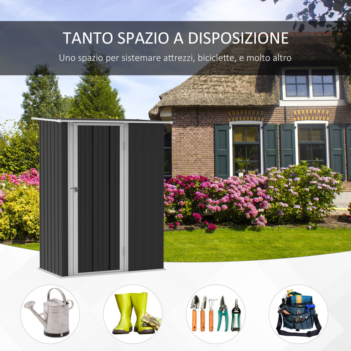 cortex-london-windsor-garden-storage-shed-grey-lockable-door-sloped-roof-142-x-84-x-189cm