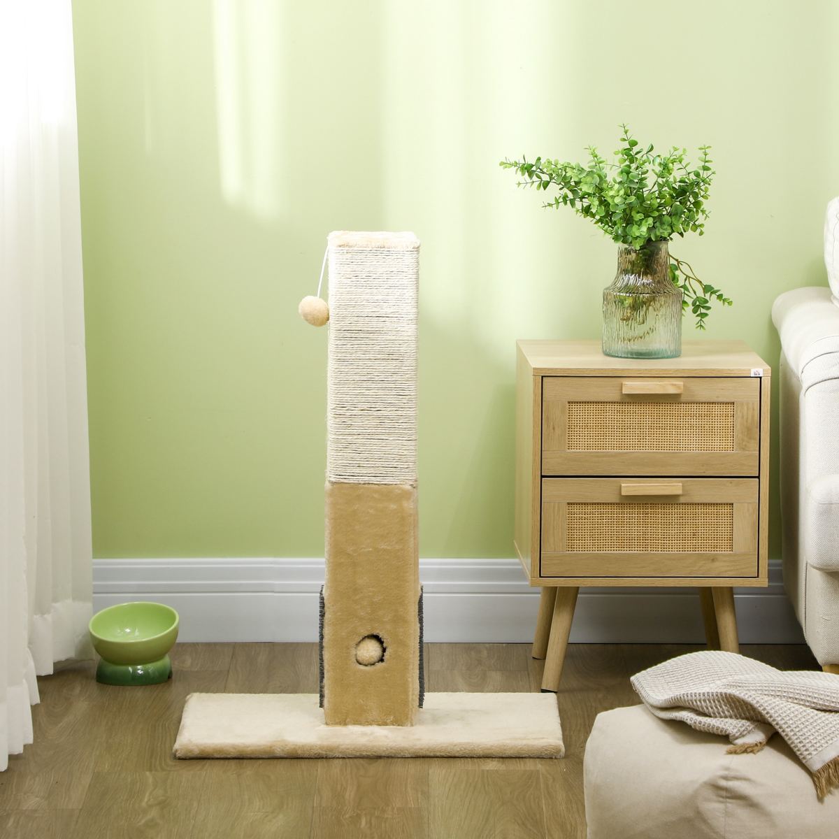 cortex-london-pawhut-cat-scratching-post-scratcher-climber-beige-jute-plush