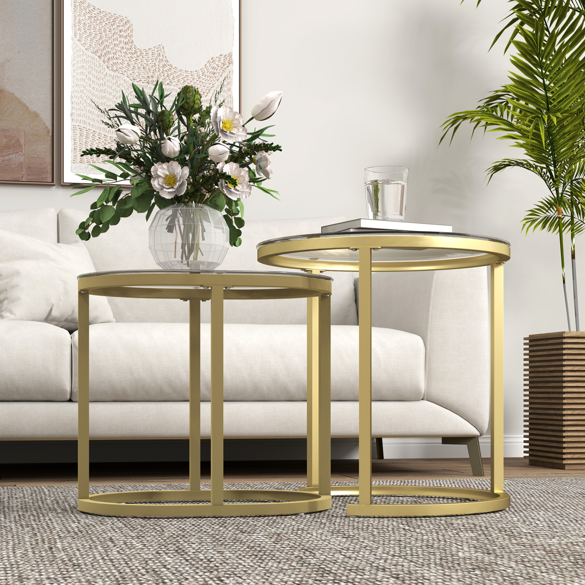 cortex-london-windsor-glass-accent-table-set-round-oblong-tempered-glass-gold-tone-steel