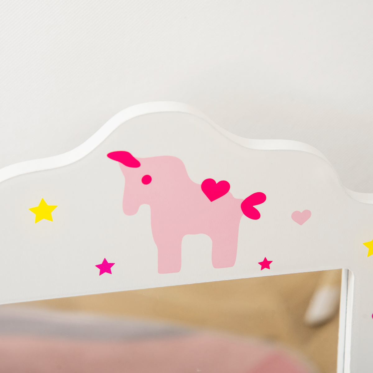 cortex-london-kensington-kids-vanity-table-stool-three-rotatable-mirrors-drawer-homcom