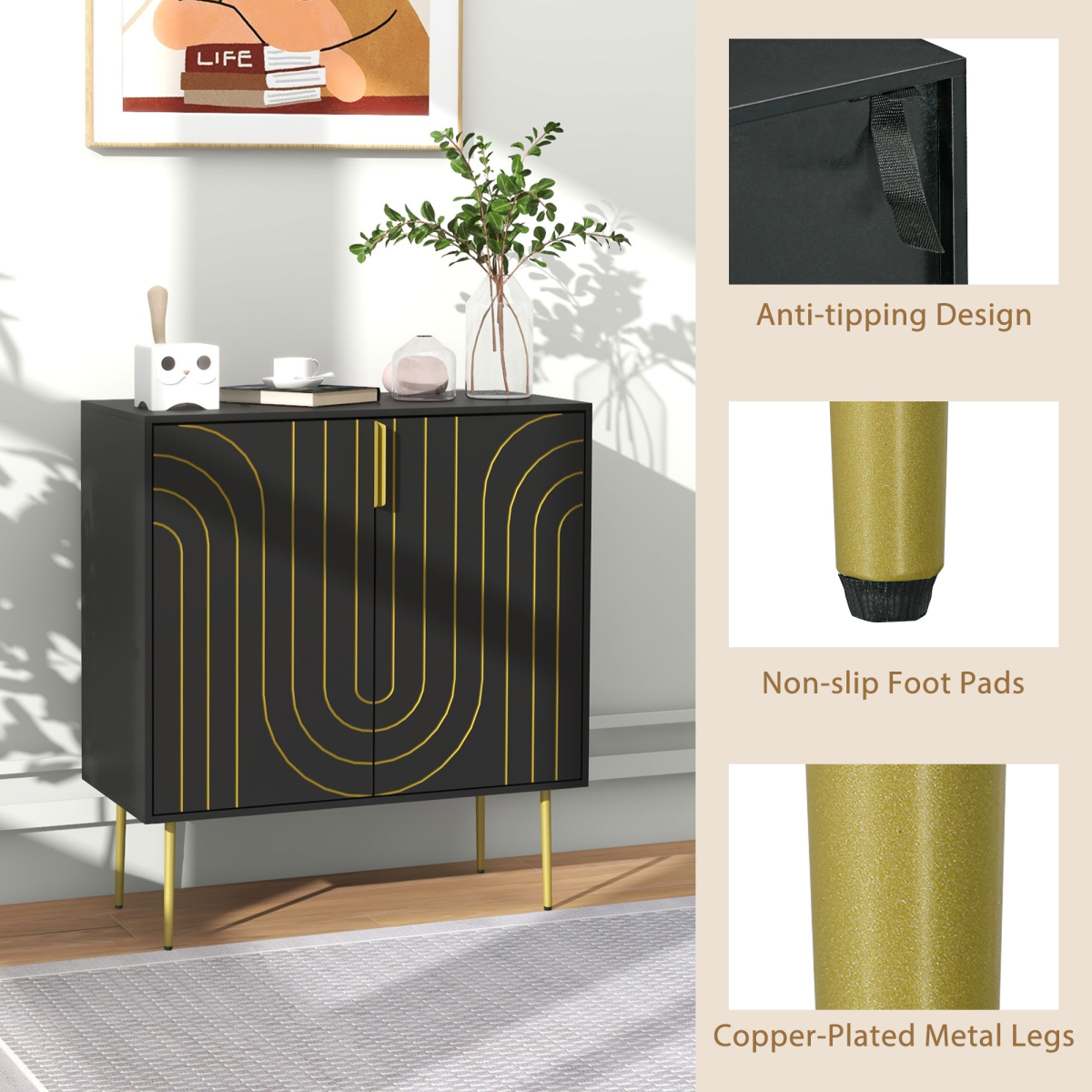 cortex-london-windsor-art-deco-black-storage-cabinet-mdf-metal-adjustable-shelf