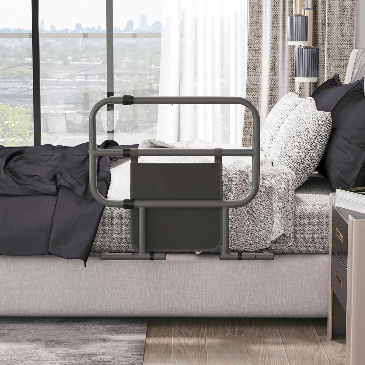 cortex-london-windsor-folding-bed-rail-elderly-safety-assist-bar-pocket