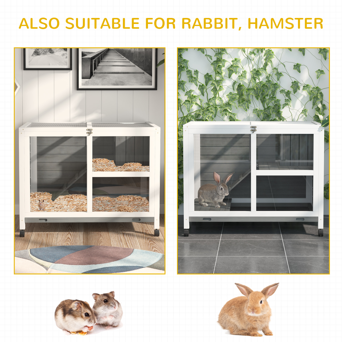 cortex-london-windsor-two-floor-fir-wood-rabbit-hutch-grey-with-tray-ramp-and-wheels